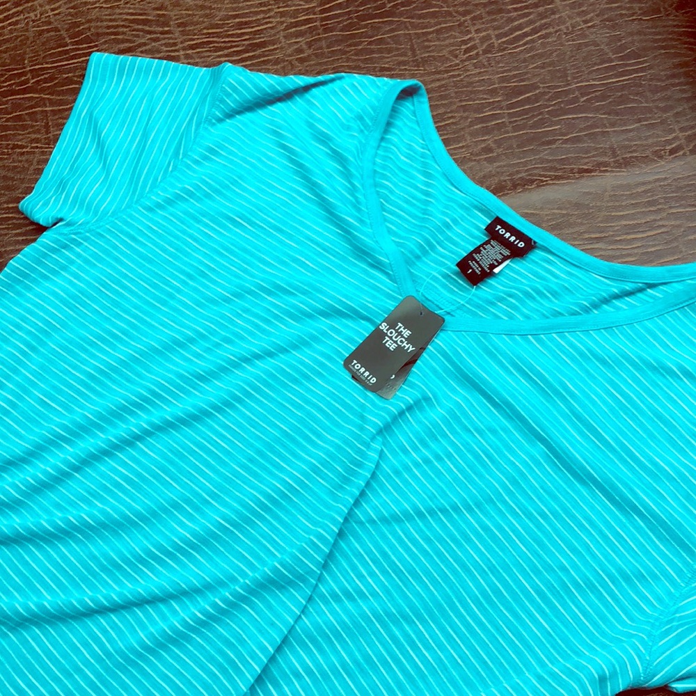 Teal Torrid 16/18 top